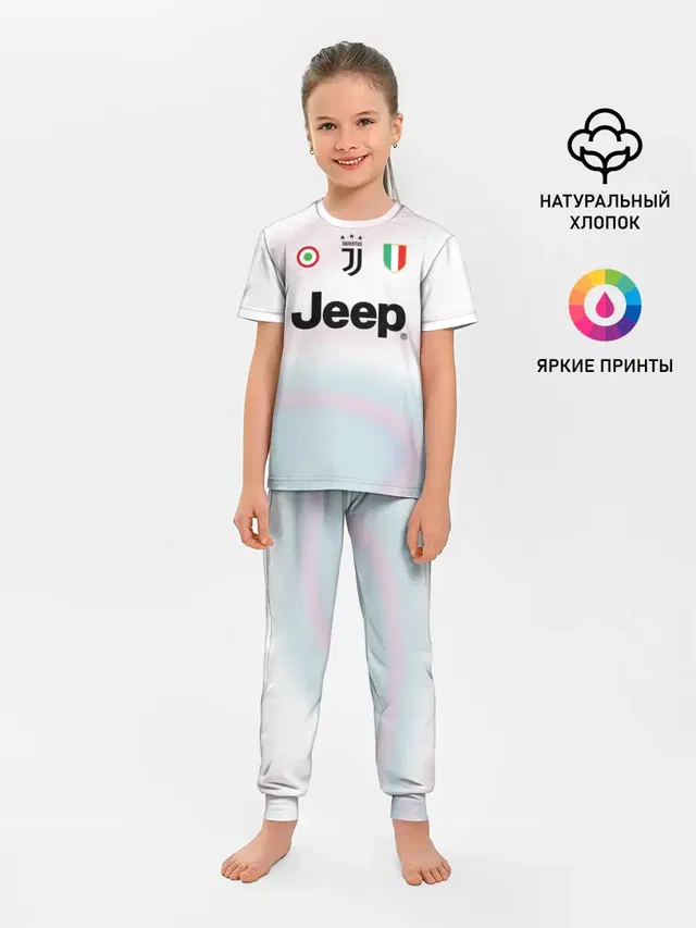 Детская пижама с брюками с принтом «Ювентус — Juventus EA Sports»