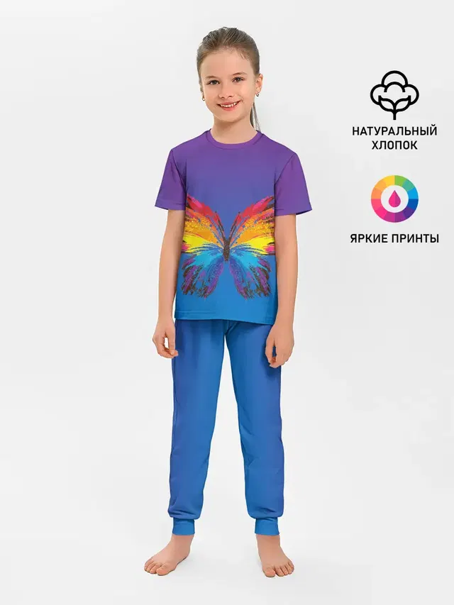 Детская пижама с брюками