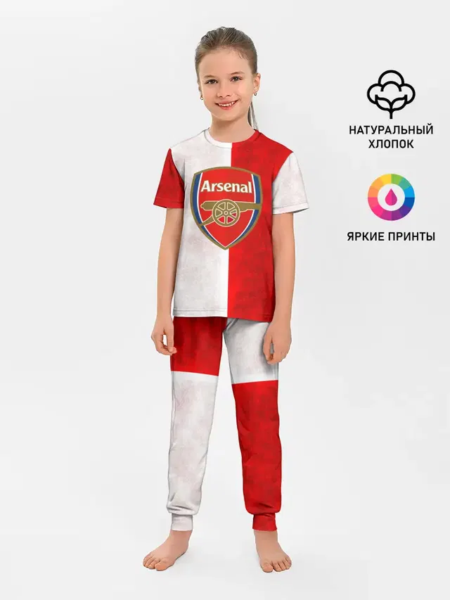 Детская пижама с брюками с принтом «Арсенал — FC Arsenal 3D»