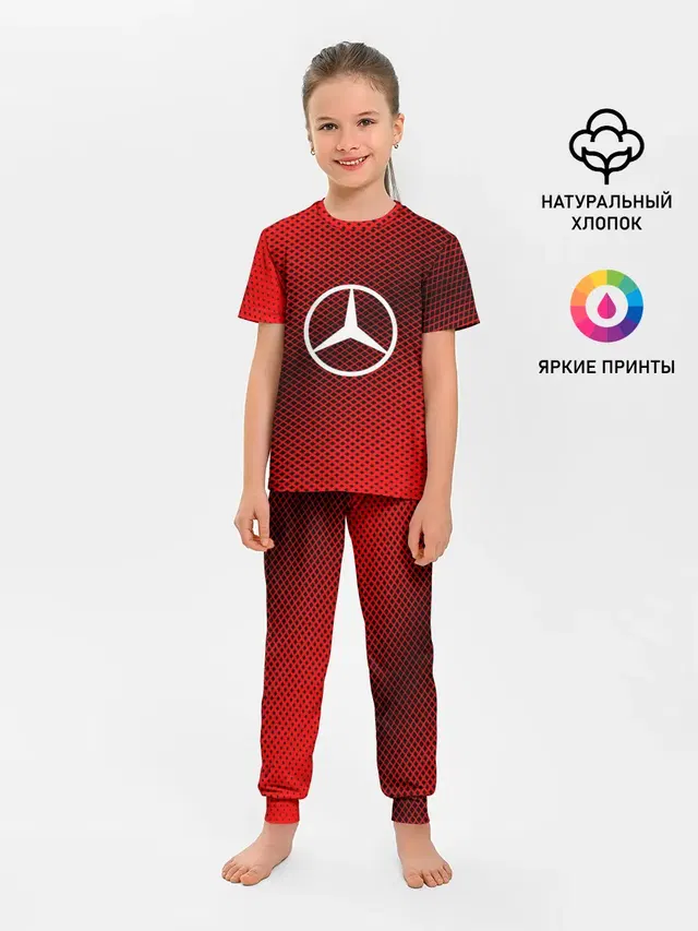 Детская пижама с брюками с принтом «Mercedes-Benz — MERCEDES SPORT»