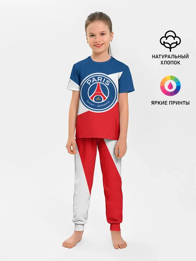 Детская пижама с брюками с принтом «ПСЖ — Paris Saint-Germain FC»