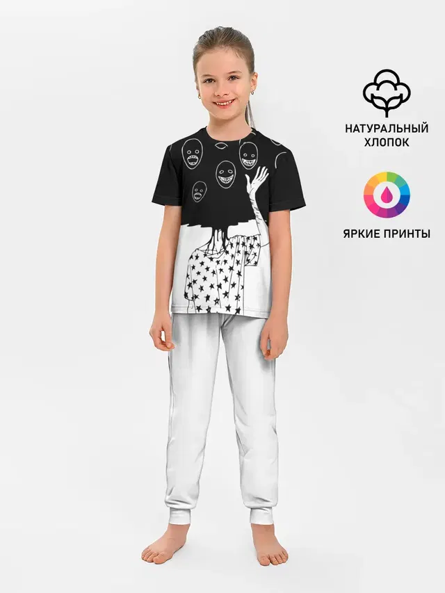 Детская пижама с брюками
