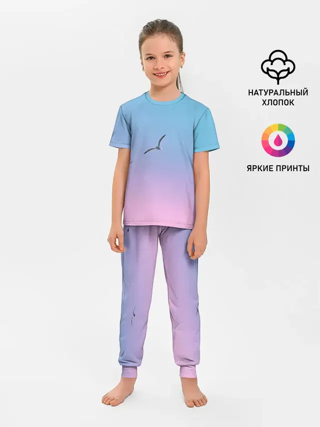чайки птицы полет градиент