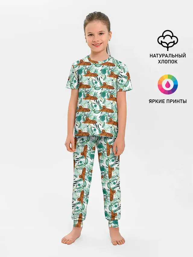 Цветы и Тигр Паттерн