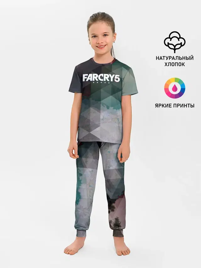 Детская пижама с брюками с принтом «FarCry polygon»
