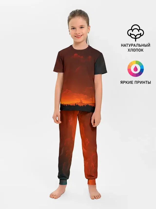Детская пижама с брюками