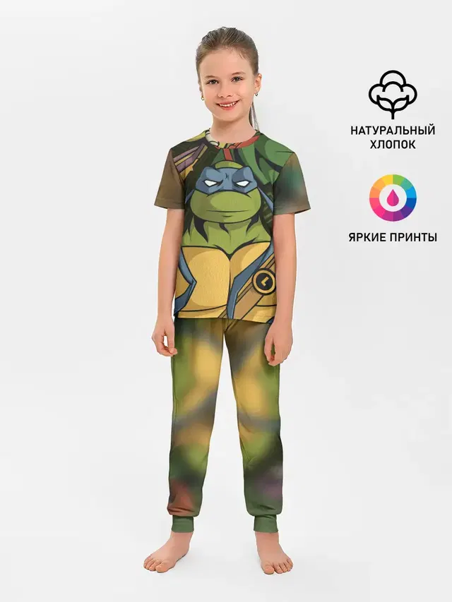 Детская пижама с брюками с принтом «TMNT»