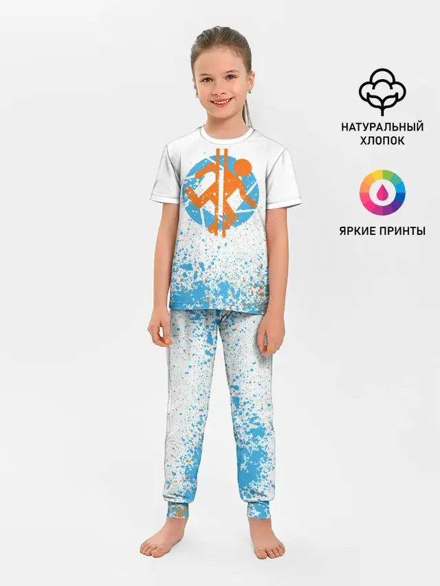 Детская пижама с брюками с принтом «Portal — PORTAL 2»