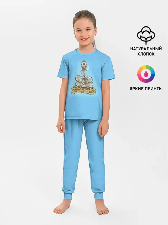 Детская пижама с брюками