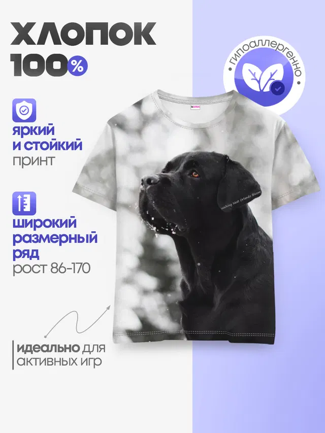 Детская базовая футболка