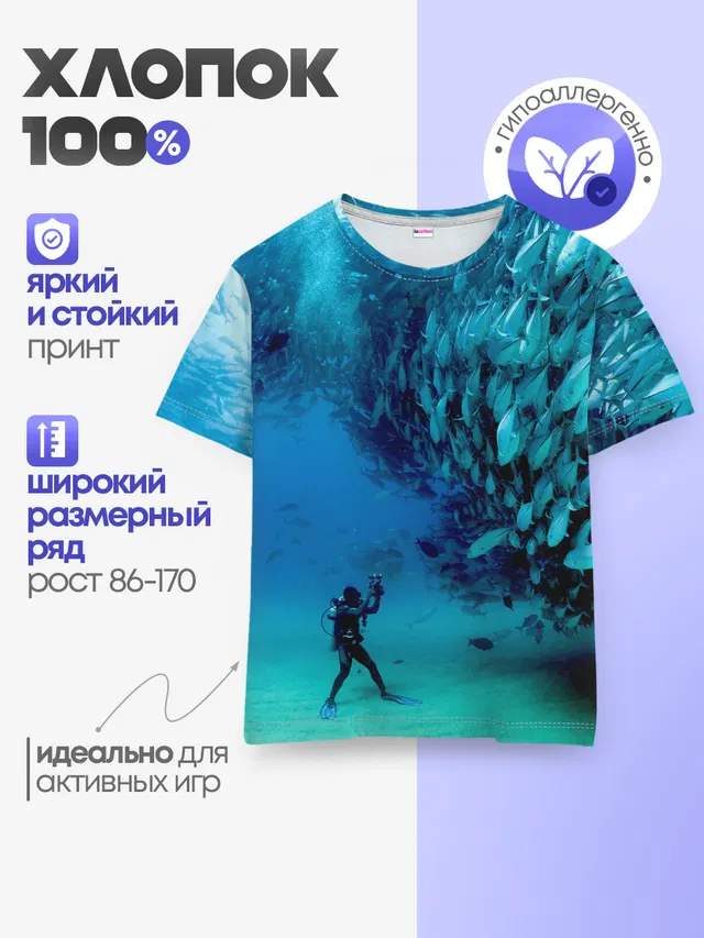 Детская базовая футболка