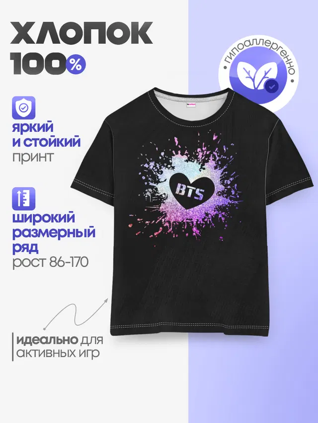 Детская базовая футболка