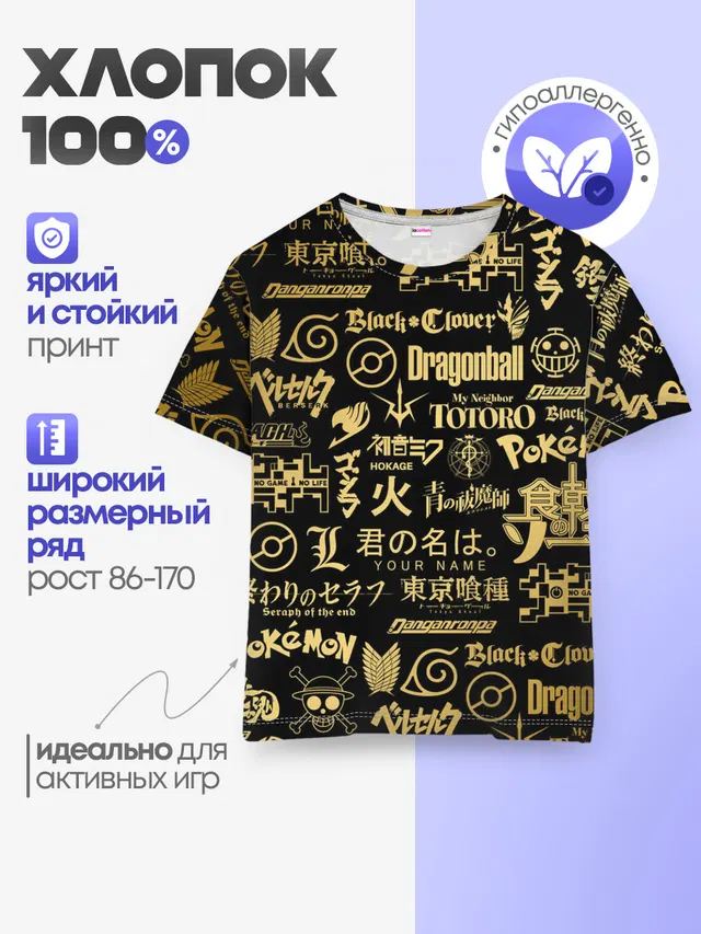 ЛОГОТИПЫ АНИМЕ GOLD