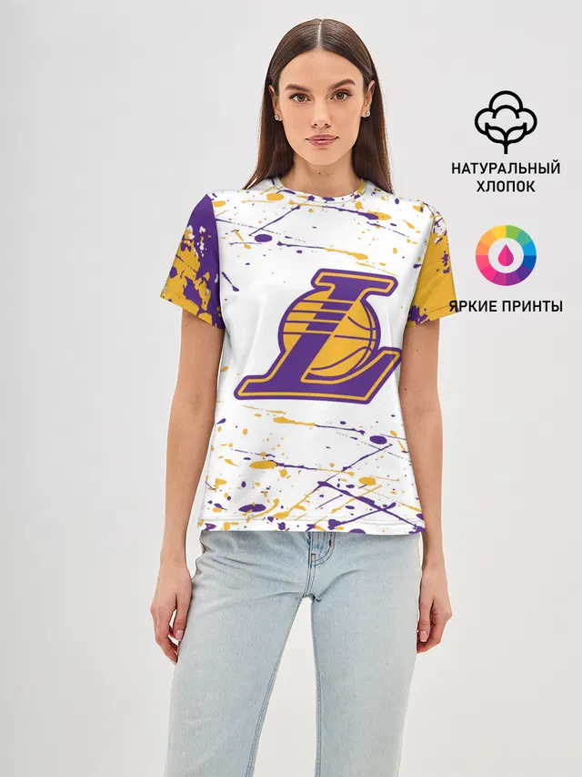 Женская базовая футболка с принтом «Лейкерс — Kobe Bryant»