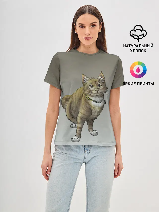 полосатый уличный кот