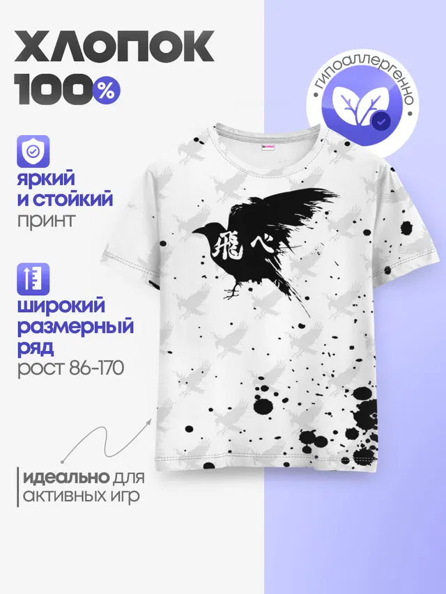 Лозунг Карасуно ворон Haikyu!!