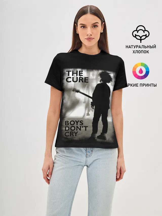 Женская базовая футболка с принтом «The Cure»