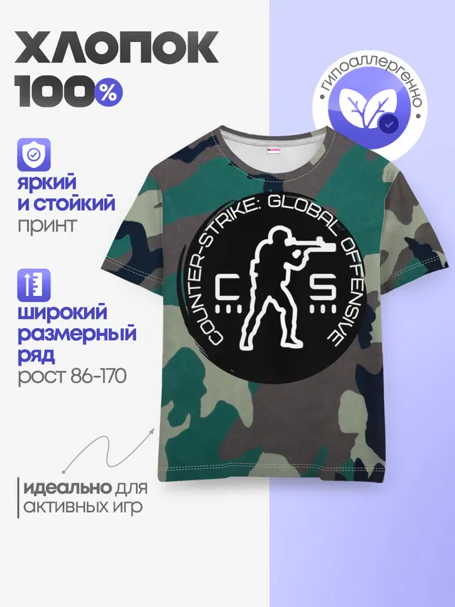 Детская базовая футболка