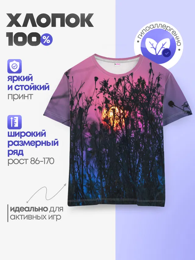 Трава растения закатный свет