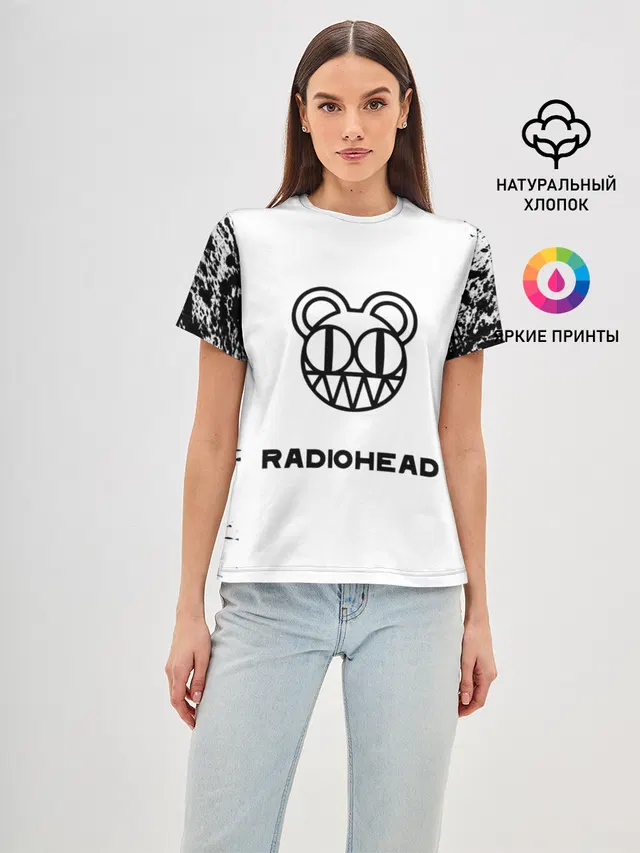 Женская базовая футболка с принтом «Radiohead»