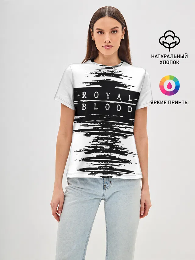 Женская базовая футболка с принтом «Royal Blood»
