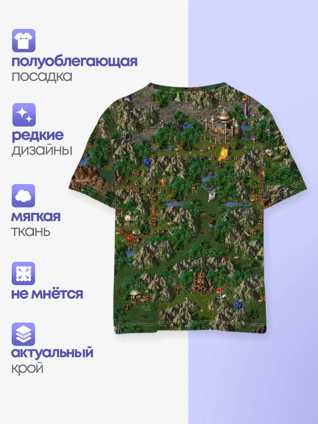 Детская базовая футболка с принтом «Heroes — heroes of might and magic»