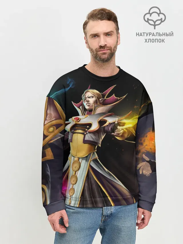 Мужской свитшот базовый с принтом «Invoker»