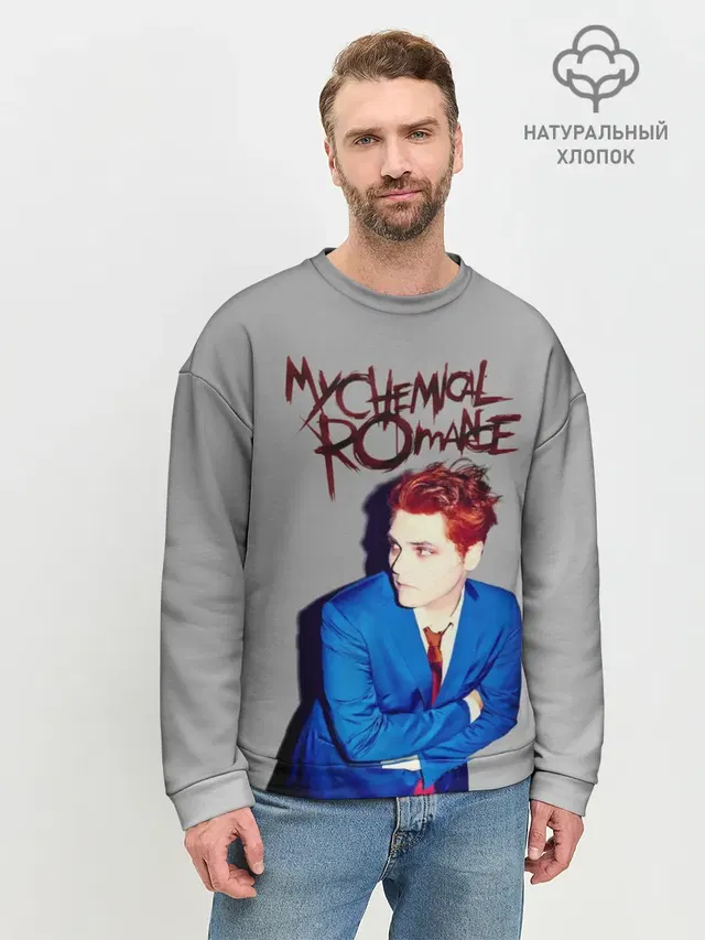 Мужской свитшот базовый с принтом «My Chemical Romance»