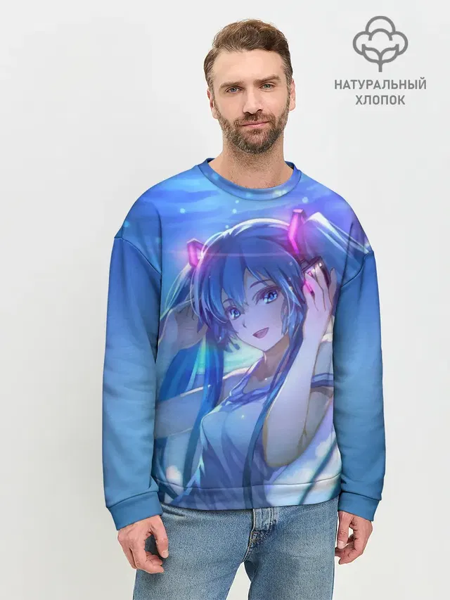 Miku на фоне космоса