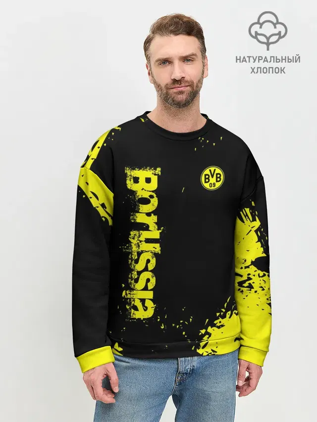 Мужской свитшот базовый с принтом «BVB — BORUSSIA SPORT»