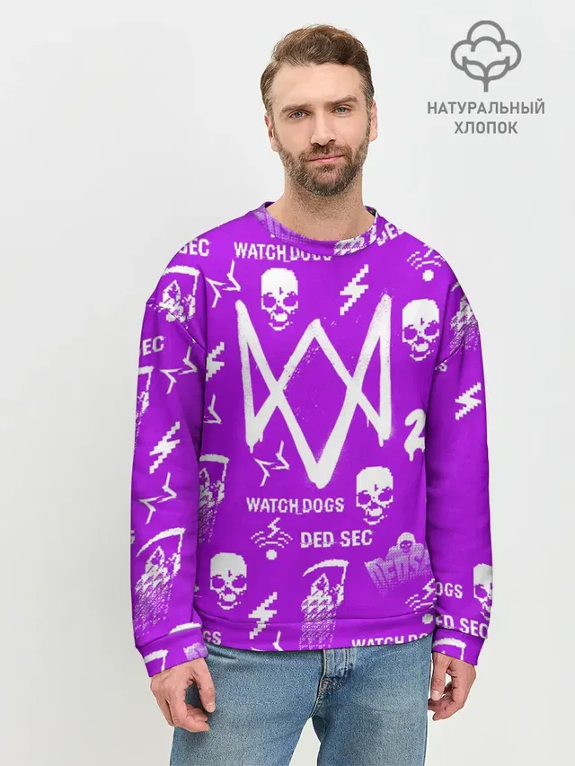 Мужской свитшот базовый с принтом «Skull»