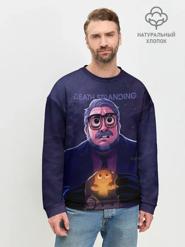 Мужской свитшот базовый с принтом «Guillermo del Toro»
