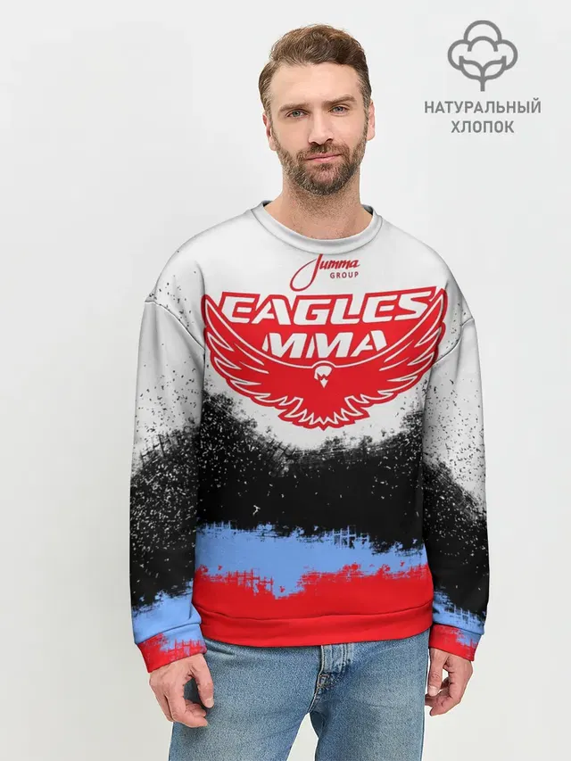 Мужской свитшот базовый с принтом «MMA — Eagles MMA»