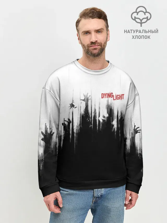 Мужской свитшот базовый с принтом «Dying Light»