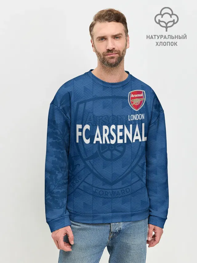 Мужской свитшот базовый с принтом «Arsenal Football Club — FC Arsenal»