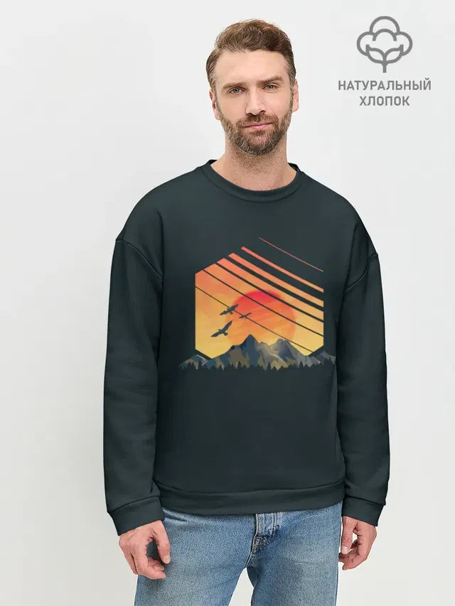 Мужской свитшот базовый