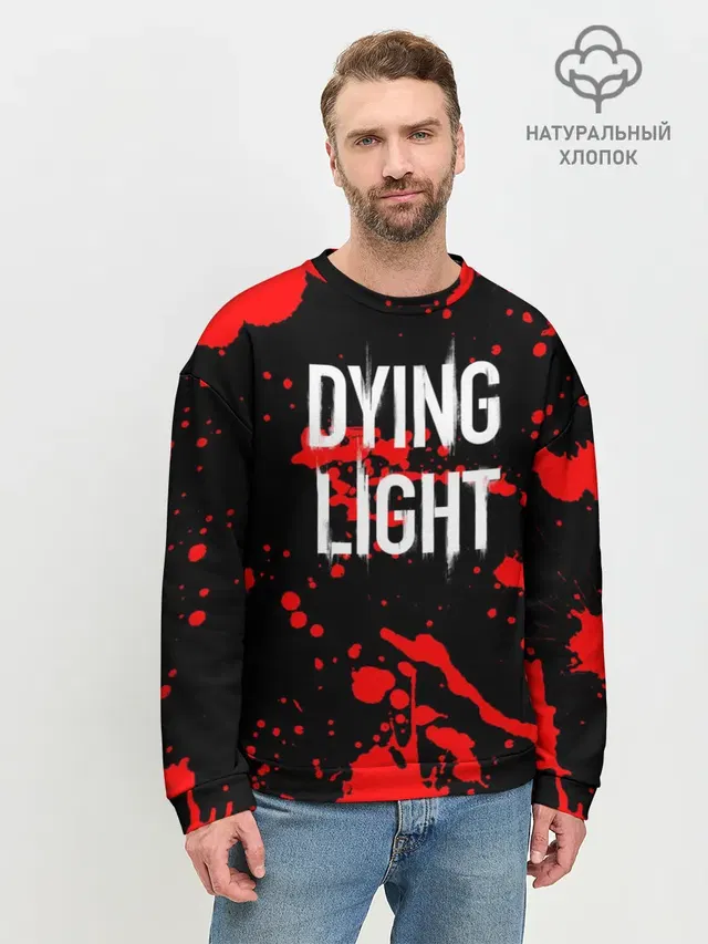 Мужской свитшот базовый с принтом «Dying Light»