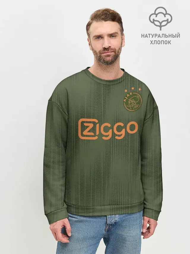 Мужской свитшот базовый с принтом «Ajax away 19-20»