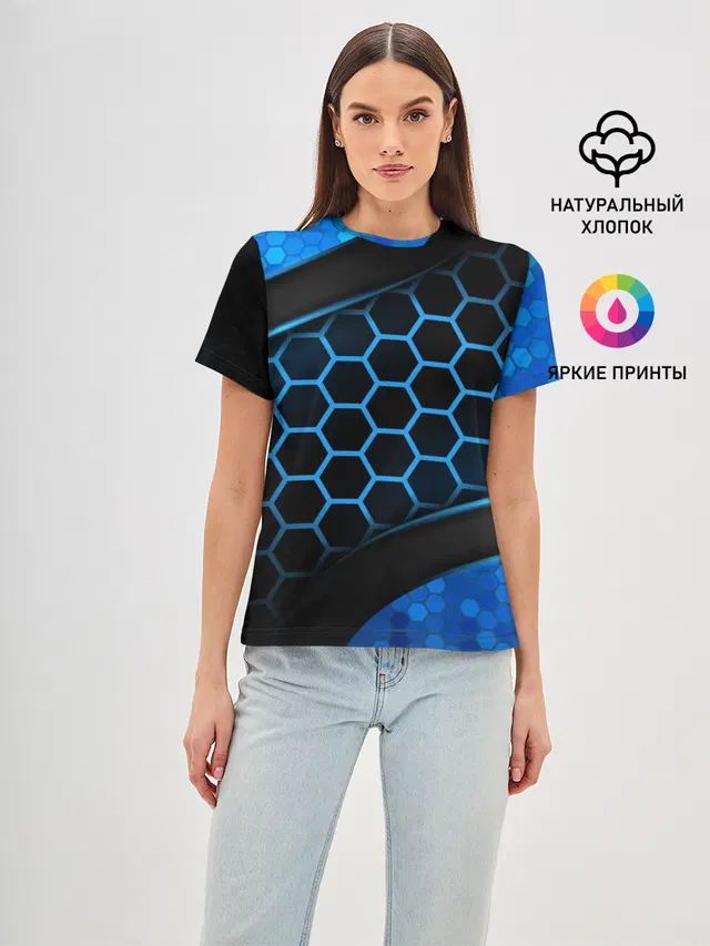 3D luxury blue 3Д СОТЫ и плиты