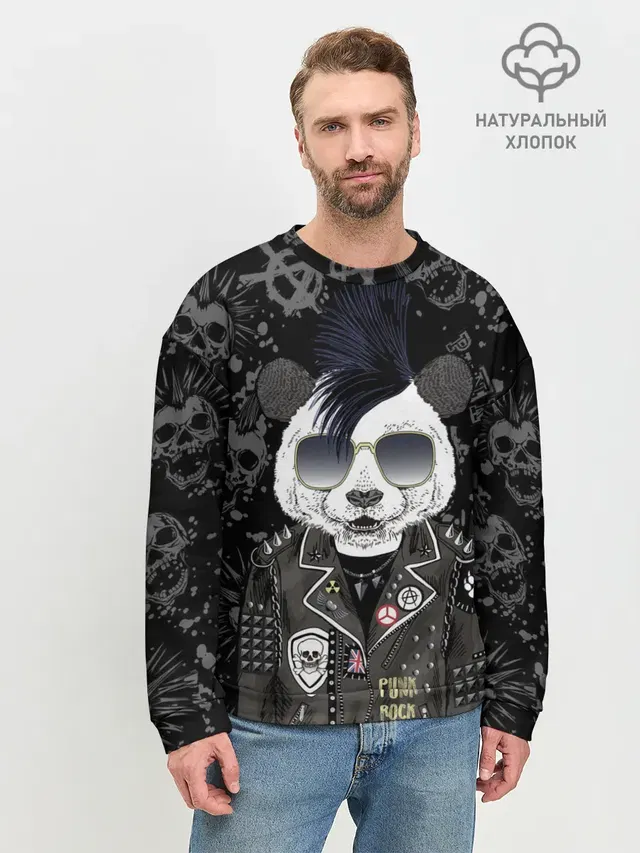 Панда в косухе