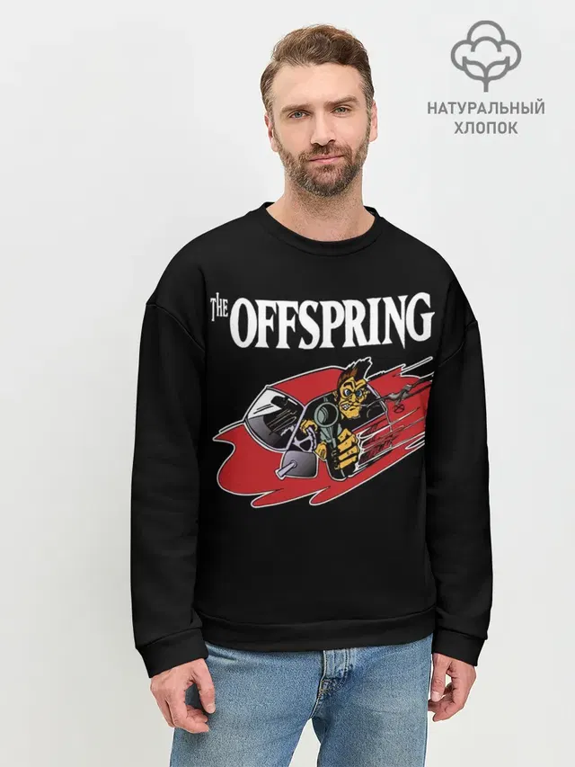 Мужской свитшот базовый с принтом «Offspring»