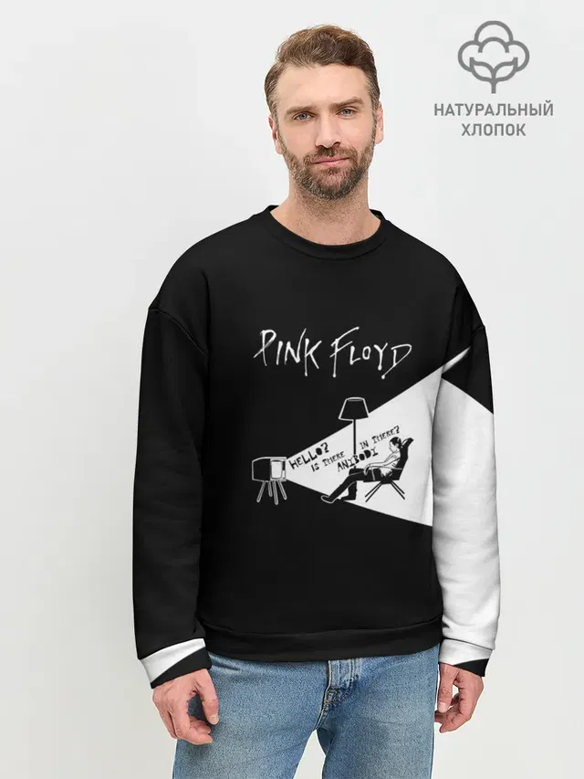 Мужской свитшот базовый с принтом «Pink Floyd — Pink Floyd - Comfortably Numb»