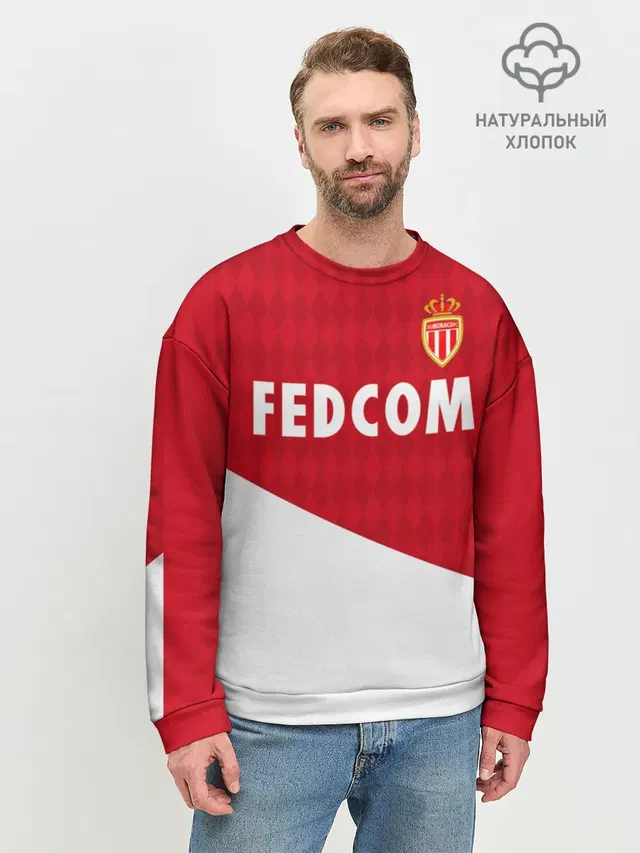 Мужской свитшот базовый с принтом «Монако — Golovin home 19-20»