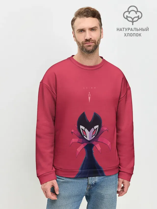 Мужской свитшот базовый с принтом «Hollow Knight»