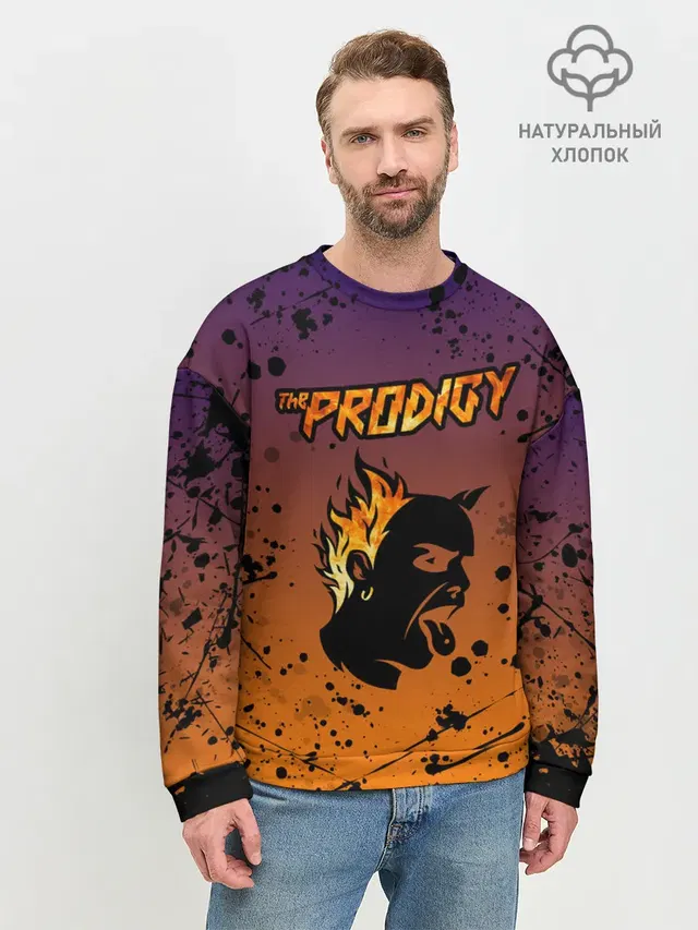 Мужской свитшот базовый с принтом «Prodigy — THE PRODIGY — ПРОДИДЖИ»