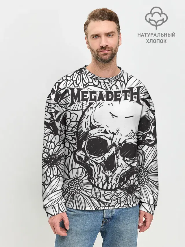 Мужской свитшот базовый с принтом «Megadeth»