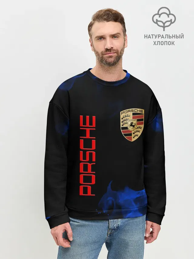 Мужской свитшот базовый с принтом «Porsche AG»
