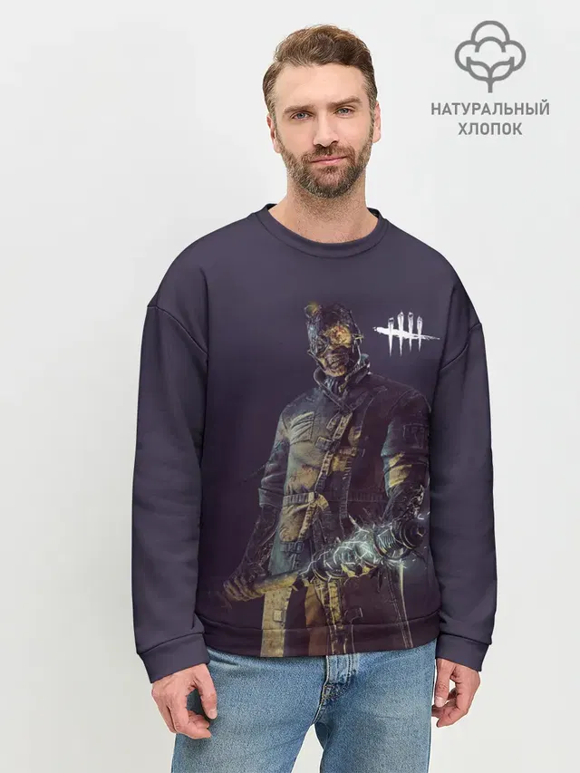Мужской свитшот базовый с принтом «Dead by Daylight»