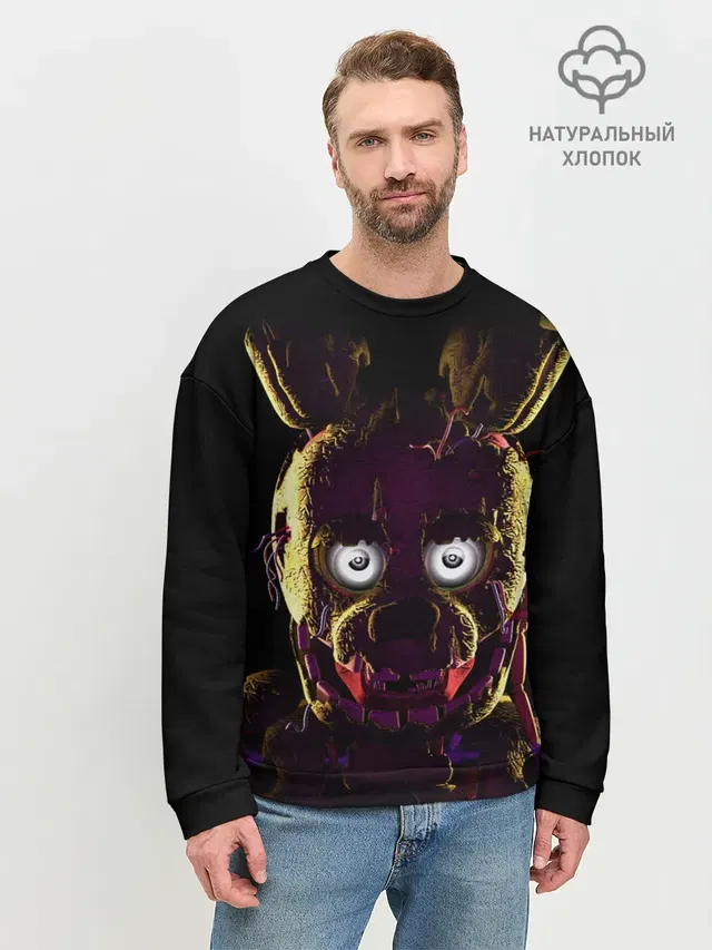 Мужской свитшот базовый с принтом «Five Nights At Freddy\s — FNAF [2]»
