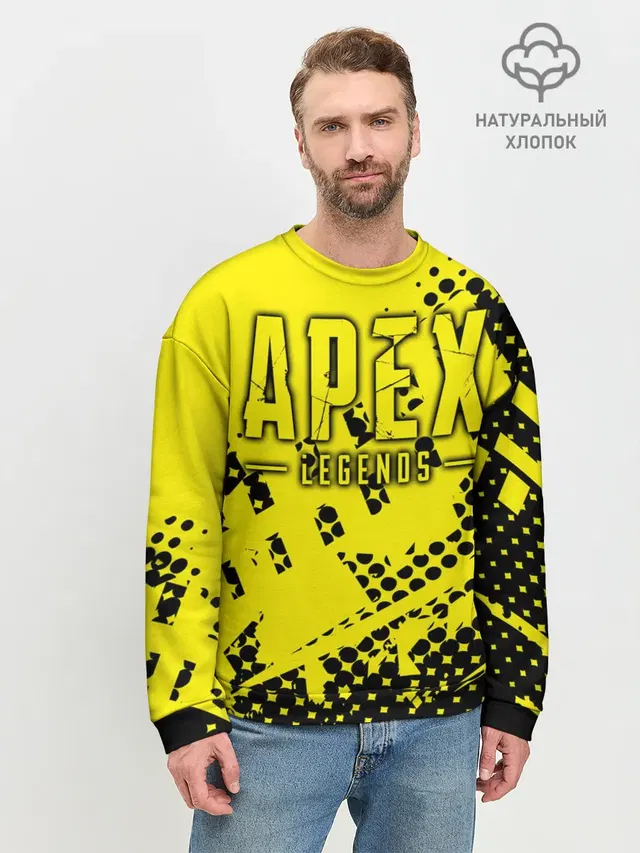 Мужской свитшот базовый с принтом «Halftone»